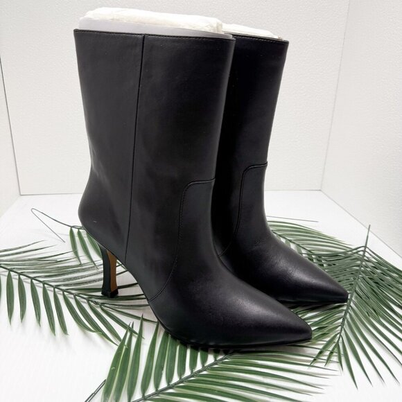 Lisa Vicky Arthaul-V Boots Womens Size 9 Nappa Leather Pointed Toe Quiet luxury - Picture 1 of 11